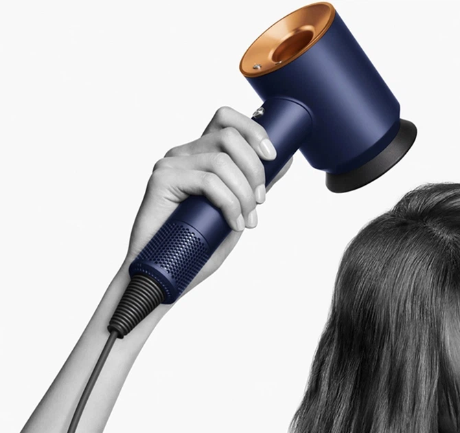 Фен Dyson HD07 Supersonic Straight+Wavy Prussian Blue/Rich Copper (113277-01) EU - изображение 7