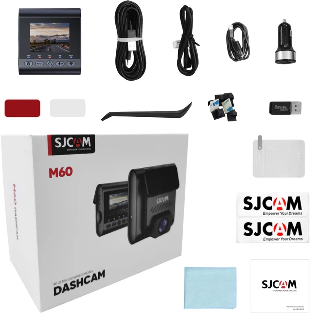 Відеореєстратор SJCAM Dashcam M60, WIFI, GPS, 4K, HDR (6972476162930) - изображение 4