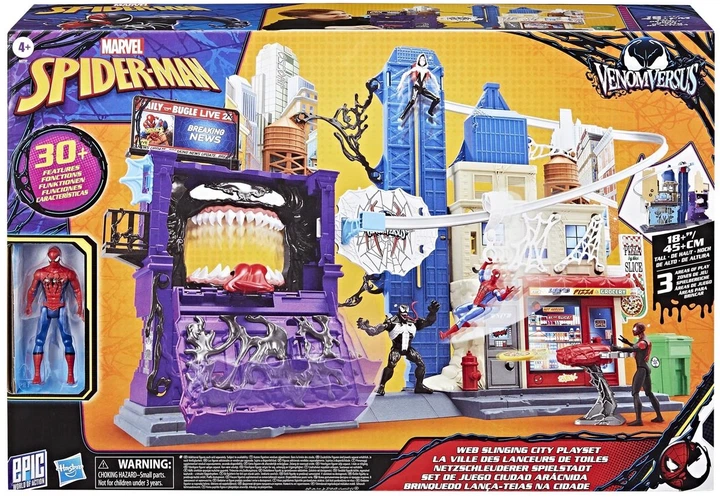 Zestaw do gry Hasbro Marvel Spider-Man kontra Venom Miasto Pajęczyn (5010996327062) - obraz 4