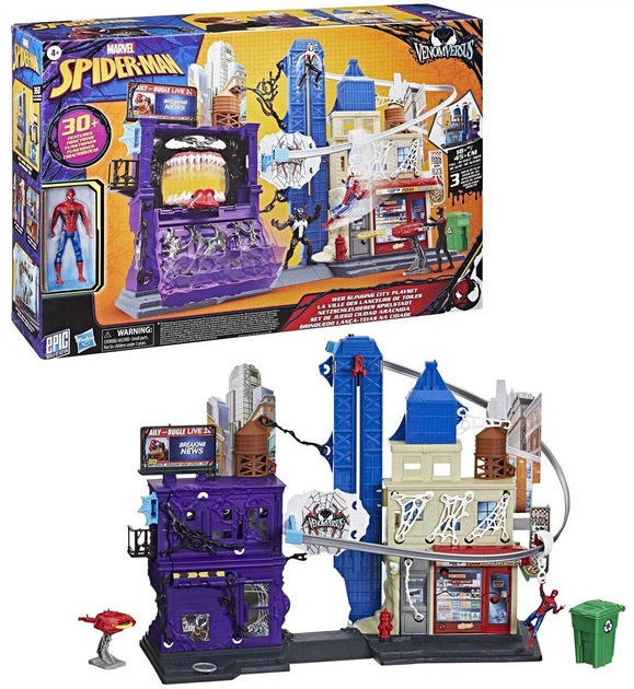Набор для игры Hasbro Marvel Человек-паук против Венома Город паутины (5010996327062) - Фото 3 Набор для игры Hasbro Marvel Человек-паук против Венома Город паутины (5010996327062) - изображение 3