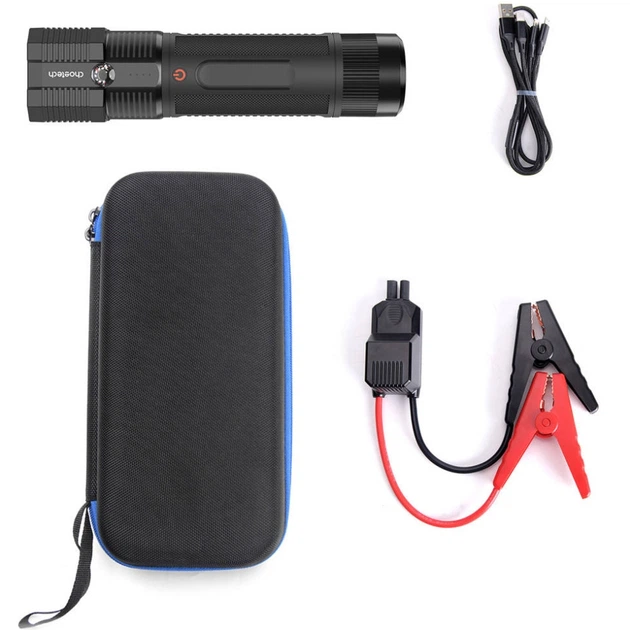 Автомобильное пуско-зарядное устройство Choetech Jump Starter TC0016 300A 8000mAh LED Black (6932112103888) - изображение 5