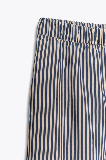 Струмуючі смугасті штани zw collection Zara 4437/247 XXL Синій/Бежевий (04437247044XXL) - изображение 12