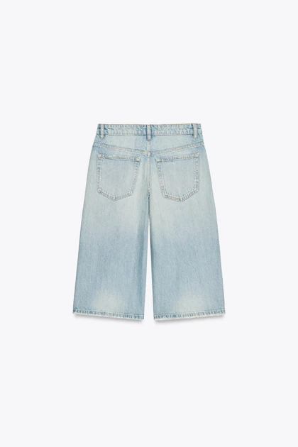 Джинсові шорти-бермуди з низькою посадкою Zara 4365/204 XS/34 Блакитні (0436520440632) - Фото 7 Джинсові шорти-бермуди з низькою посадкою Zara 4365/204 XS/34 Блакитні (0436520440632) - зображення 7