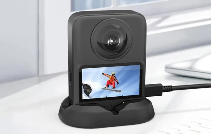 Силіконова підставка Puluz PU779B для DJI Osmo 360 чорна - зображення 8