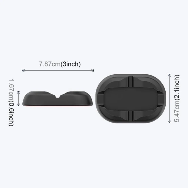 Автомобільна підставка на торпеду для DJI Osmo 360 PULUZ PU780B пластикова чорна - зображення 3