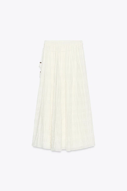 Спідниця міді Zara 5029/122 XL Біла (05029122250XL) - зображення 6