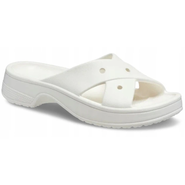 Жіночі слайд класик Білі Crocs Classic Cross Strap White (38-39, білий) - Фото 7 Жіночі слайд класик Білі Crocs Classic Cross Strap White (38-39, білий) - зображення 7