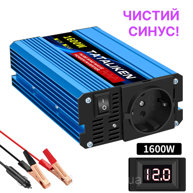 Інвертор Tataliken 1600W чистий синус. - зображення 2