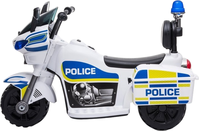 Motocykl elektryczny dla dzieci LEAN Toys Policja TR1912 Biały (5908275995593) - obraz 2