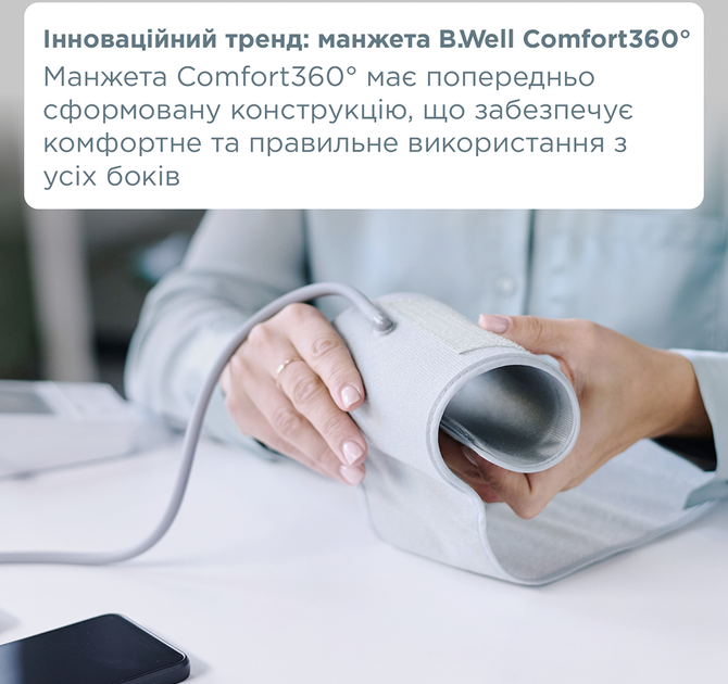 Тонометр B.Well MED-58 с адаптером - изображение 3