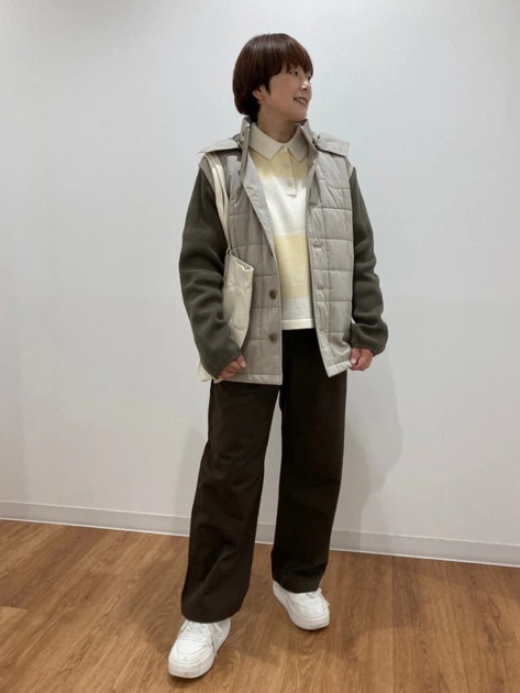 Куртка демисезонная с капюшоном мужская Uniqlo 250895308 L Бежевая с коричневым (1159854459) - Фото 6 Куртка демисезонная с капюшоном мужская Uniqlo 250895308 L Бежевая с коричневым (1159854459) - изображение 6