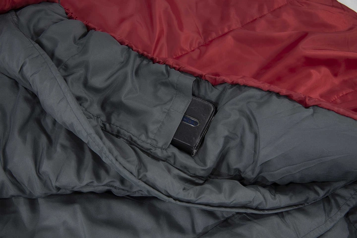 Спальний мішок High Peak TR 300/0°C Dark Red/Grey Right (23061) - зображення 3