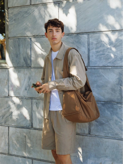 Шорты хлопковые короткие мужские Uniqlo 86193382 2XL Бежевые (1159854977) - изображение 6