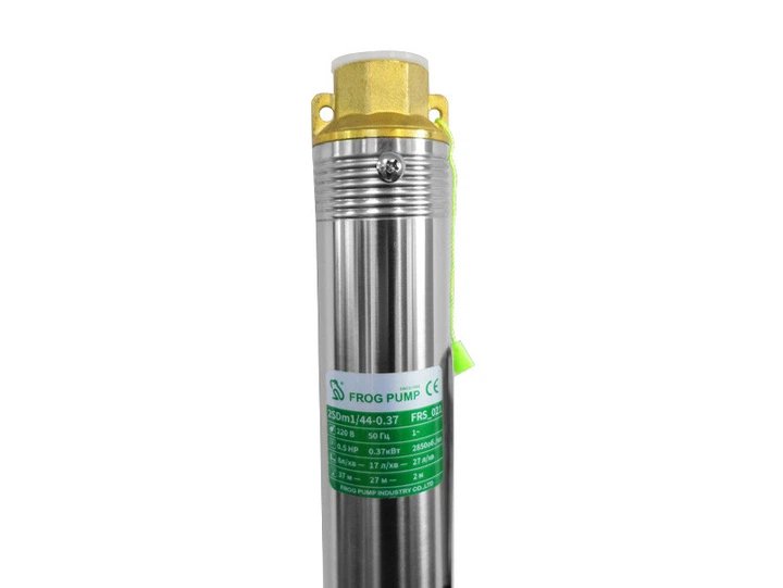 Насос скважинный центробежный FROG 2SD 0.37кВт 44м (1.8м³/час) Ø50мм (ТР-00008565) - Фото 3 Насос скважинный центробежный FROG 2SD 0.37кВт 44м (1.8м³/час) Ø50мм (ТР-00008565) - изображение 3