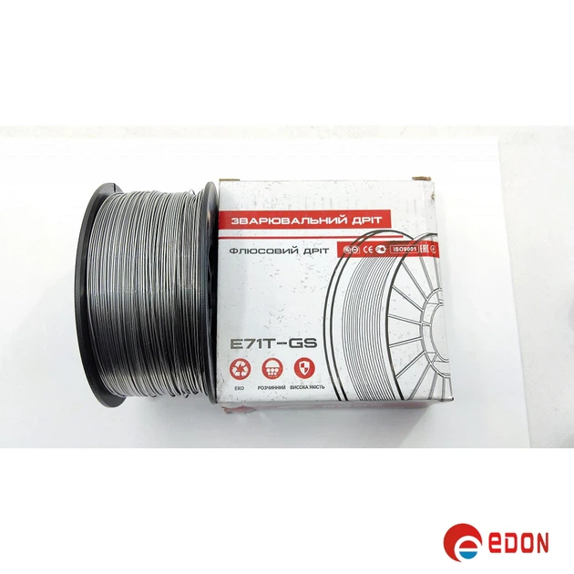 Флюсовая сварочная проволка Edon 1 мм x 1 кг (Е71Т-GS) - изображение 4