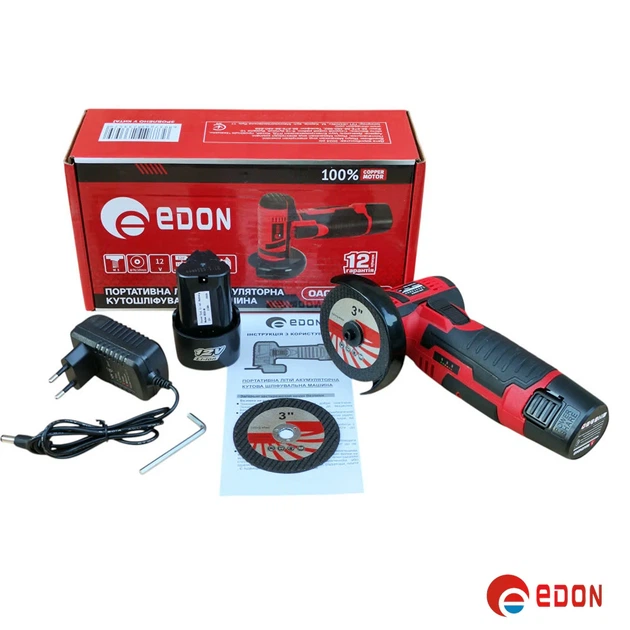 Акумуляторна болгарка EDON OAG-20/76 OL - зображення 11