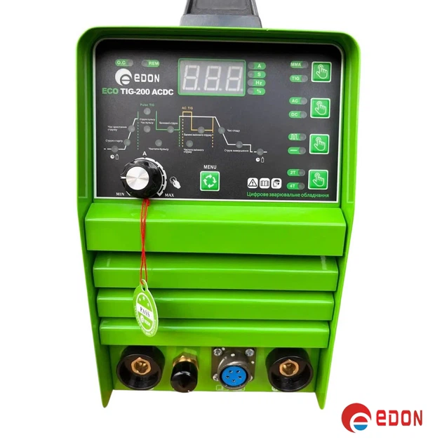 Инверторная аргонная сварка EDON ECO TIG-200 AC/DC - Фото 5 Инверторная аргонная сварка EDON ECO TIG-200 AC/DC - изображение 5