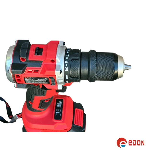 Аккумуляторный шуруповерт бесщеточный EDON ED-21CUN BL (съемный патрон + угловая насадка) - изображение 2