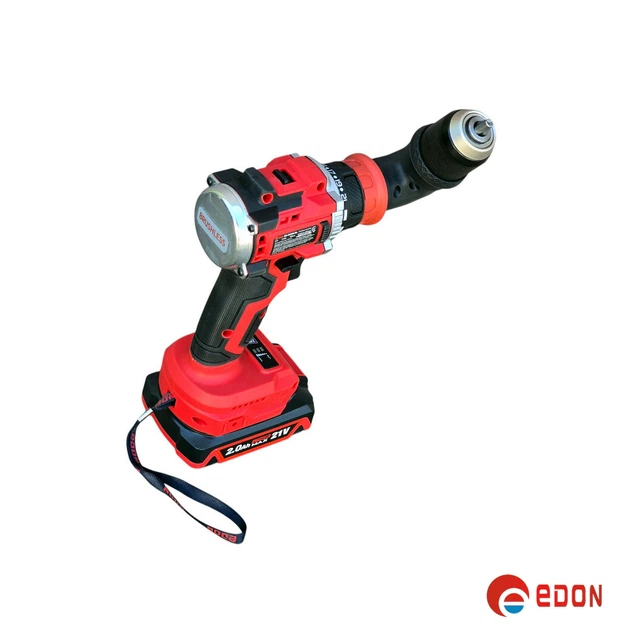 Аккумуляторный шуруповерт бесщеточный EDON ED-21CUN BL (съемный патрон + угловая насадка) - изображение 4