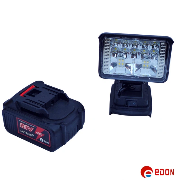 Акумуляторний прожектор Edon ED-21/3 LED 27W (без АКБ і ЗП, посадка MAKITA) - зображення 9