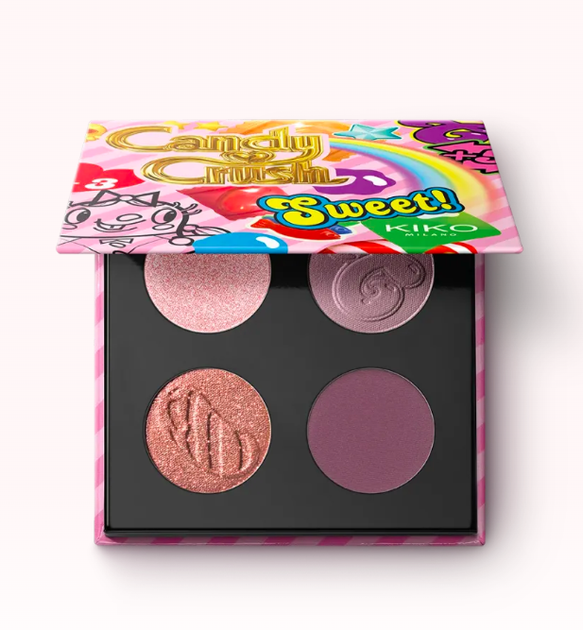 Палетка теней для век Kiko Milano Candy Crush™ Multi Finish Eyeshadow Palette 01 Sugar Sunset - изображение 3
