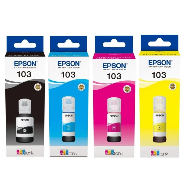 Оригінальні чорнила Epson 103 - Фото 1 Оригінальні чорнила Epson 103 - изображение 1