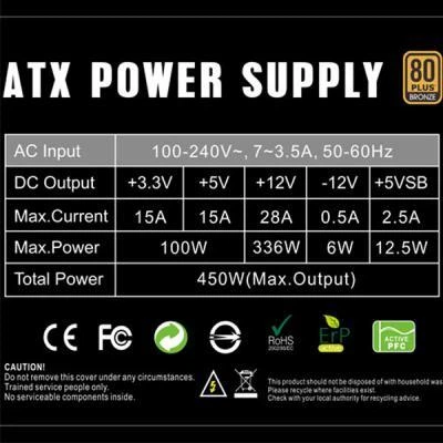 Блок живлення Gamemax 450 W - зображення 5