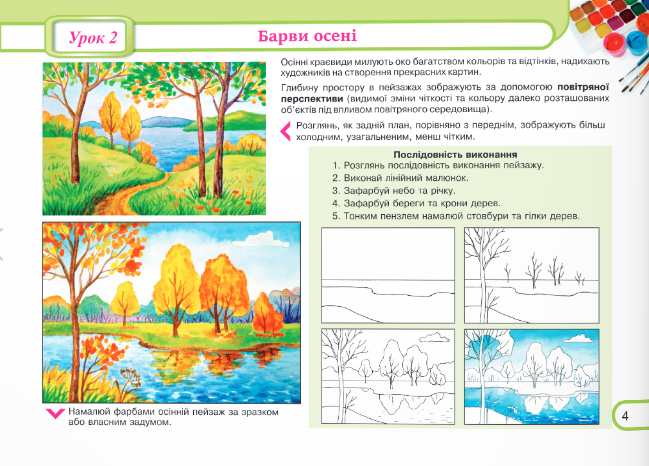 Юний художник, 6 клас. Альбом-посібник з образотворчого мистецтва (до підруч. Л. Масол та ін.). С. Демчак. Підручники та Посібники - Фото 4 Юний художник, 6 клас. Альбом-посібник з образотворчого мистецтва (до підруч. Л. Масол та ін.). С. Демчак. Підручники та Посібники - изображение 4