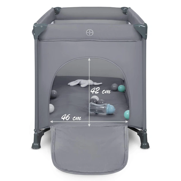 Детская кроватка-манеж Kidwell Blissy Basic Gray, 5901130103119 - Фото 6 Детская кроватка-манеж Kidwell Blissy Basic Gray, 5901130103119 - изображение 6