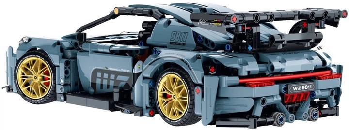 Klocki konstrukcyjne Im.Master model auta błękit 1:14 1221 element (6973676041414) - obraz 3