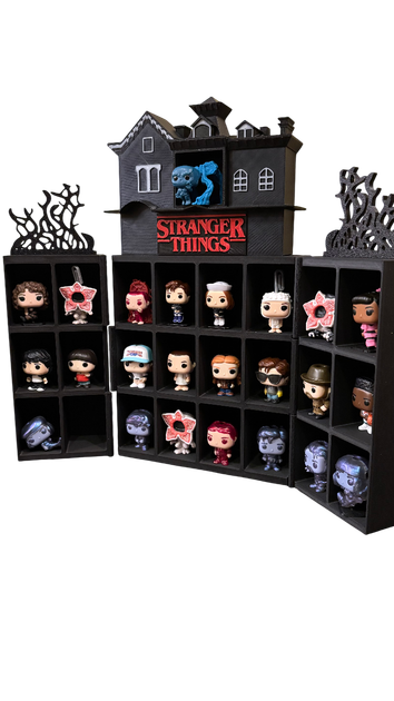 Колекційний стенд (ПОДОВЖЕНА ВЕРСІЯ) для фігурок Stranger Things Kinder Joy Funko Pop / Дивні Дива - зображення 2