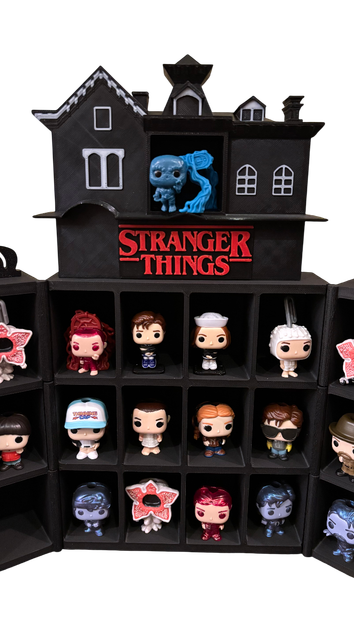 Колекційний стенд (ПОДОВЖЕНА ВЕРСІЯ) для фігурок Stranger Things Kinder Joy Funko Pop / Дивні Дива - зображення 3