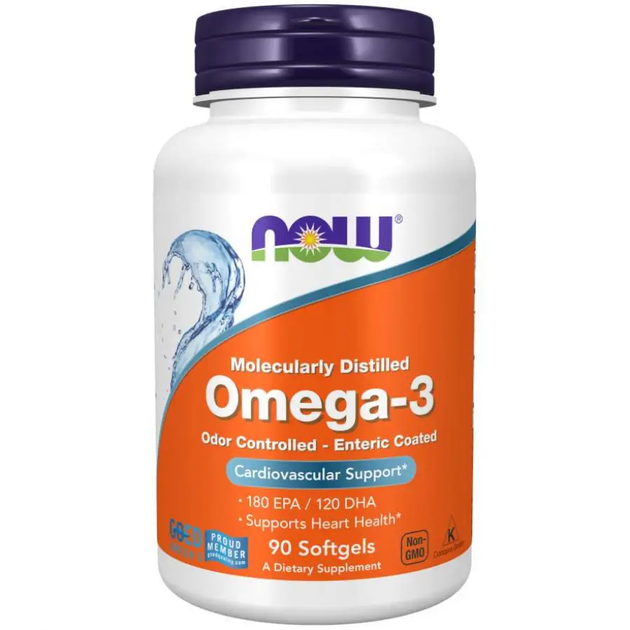 Жирные кислоты NOW Foods Омега-3 поддержка сердца (Omega-3 180 EPA/120 DHA) 30 капсул NOW01649 - изображение 7