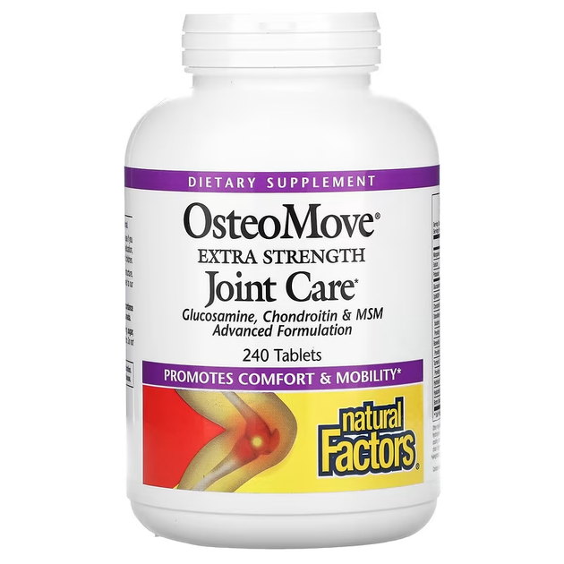 Догляд за суглобами посиленої дії Natural Factors (OsteoMove) 60 таблеток NFS26842 - Фото 4 Догляд за суглобами посиленої дії Natural Factors (OsteoMove) 60 таблеток NFS26842 - зображення 4
