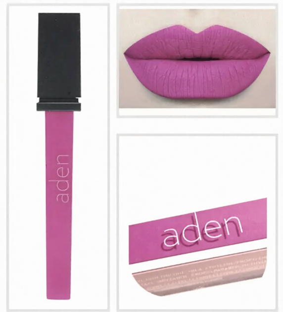Aden Liquid Lipstick Помада рідка "Cerise" № 10 - Фото 1 Aden Liquid Lipstick Помада рідка "Cerise" № 10 - изображение 1