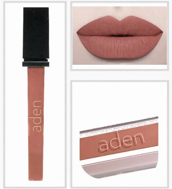 Aden Liquid Lipstick Помада рідка "Bronze Sand" (з шимером) No 16 - Фото 1 Aden Liquid Lipstick Помада рідка "Bronze Sand" (з шимером) No 16 - зображення 1