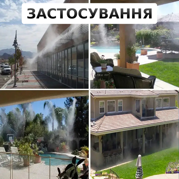 Садовый распылитель воды 10м Капельный полив-туман для сада Садовый туманообразователь для растений, дачи TC - изображение 4
