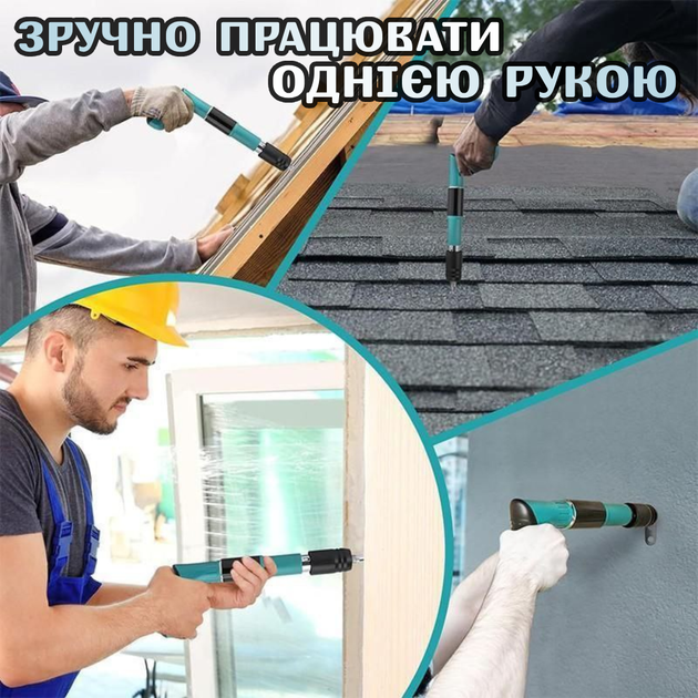 Пороховий монтажний пістолет цвяхозабивний для будівельних робіт, пневматичний інструмент для забивання порохових цвяхів. - зображення 4