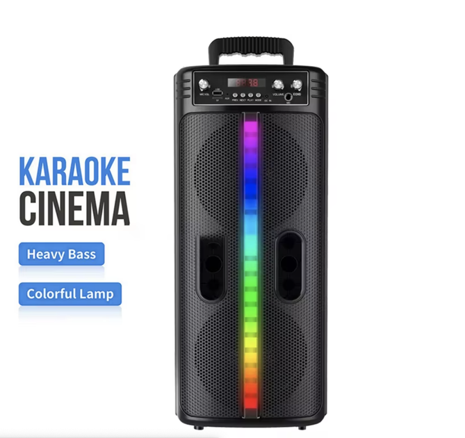 Портативная аккумуляторная акустика (8.5", 40W) Sound Sound беспроводная USB Колонка Bluetooth на аккумуляторе с микрофоном TC 2806 - Фото 5 Портативная аккумуляторная акустика (8.5", 40W) Sound Sound беспроводная USB Колонка Bluetooth на аккумуляторе с микрофоном TC 2806 - изображение 5