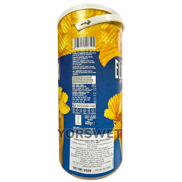 Чипси картопляні Amica Chips Eldorada Grigliata рифлені 400 г (0023) - зображення 2