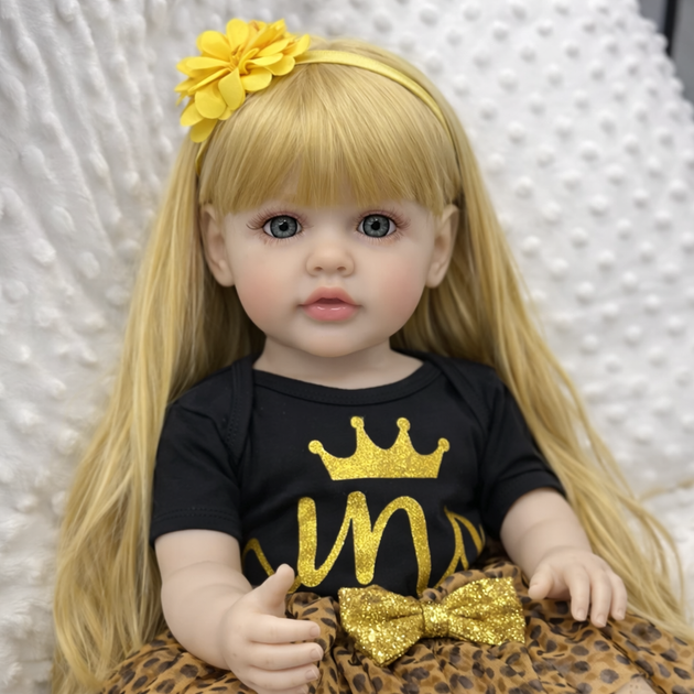 Реалистичная кукла Реборн 55 см полностью силиконовая Doll Reborn Baby Born К0100311 - изображение 2