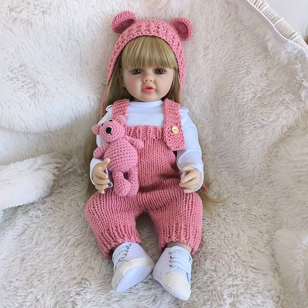 Реалистичная кукла Реборн 55 см полностью силиконовая Doll Reborn Baby Born К0100302 - изображение 2