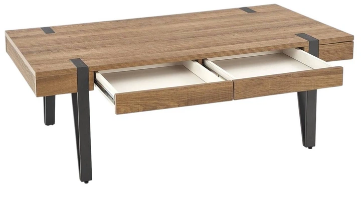 Stolik kawowy Halmar Tuluza Orzech miodowy/Czarny (V-CH-TULUZA-LAW) - obraz 2