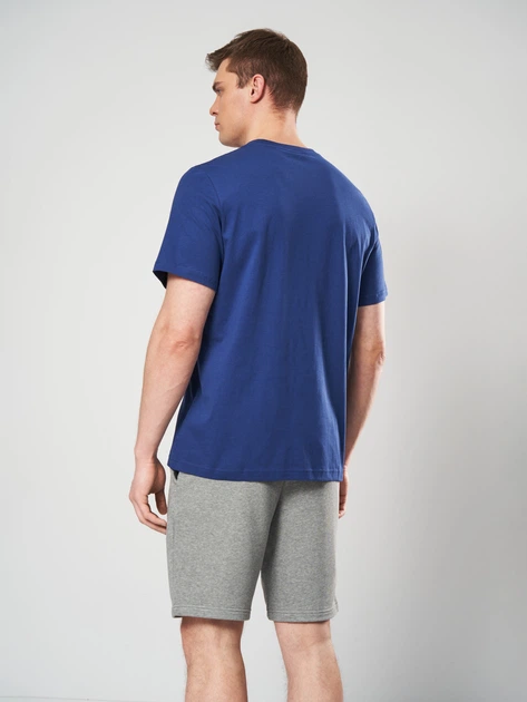 Футболка хлопковая длинная мужская Puma Essentials Graphics 68470879 L Blue Jewel (4069162038104) - изображение 2