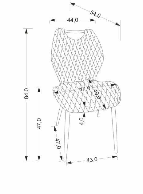Krzesło do kuchni i salonu Halmar V-CH-K/569-KR-BEŻOWY Welur Beżowe (5905248135239) - obraz 9
