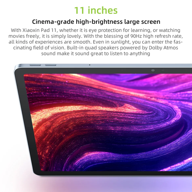 Планшет Lenovo Xiaoxin Pad 2025 8/128 GB (Grey) Глобальна прошивка! 11" 2.5K екран, MediaTek Dimensity 6300, Android 16 - Фото 5 Планшет Lenovo Xiaoxin Pad 2025 8/128 GB (Grey) Глобальна прошивка! 11" 2.5K екран, MediaTek Dimensity 6300, Android 16 - зображення 5