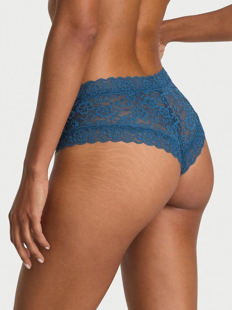Женские трусики Victoria's Secret (2879987312165) Lace Cheeky L синие - Фото 2 Женские трусики Victoria's Secret (2879987312165) Lace Cheeky L синие - изображение 2