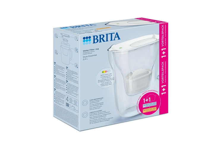 Фильтр-кувшин Brita Style Essential Mxpro белый + 2 картриджа (1057795) - Фото 16 Фильтр-кувшин Brita Style Essential Mxpro белый + 2 картриджа (1057795) - изображение 16
