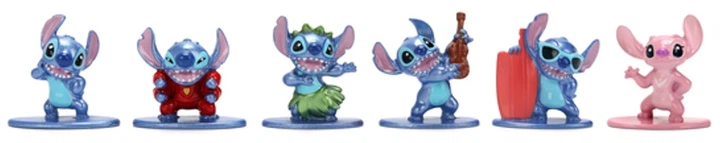 Набір фігурок Jada Toys Lilo & Stitch металеві 4 см 6 шт. 9336325314 (4006333100659) - зображення 2