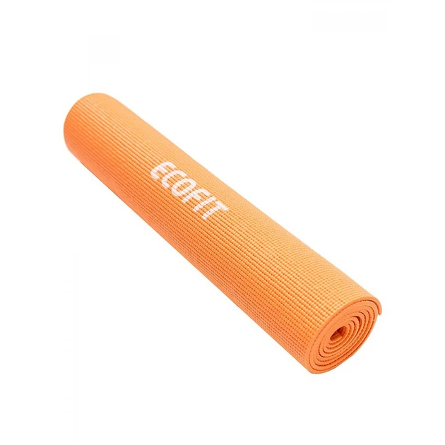 Коврик (мат) спортивный для фитнеса и йоги 173х61х0.6 см Ecofit MD9010 оранжевый, не скользящий для дома и спортала - изображение 2